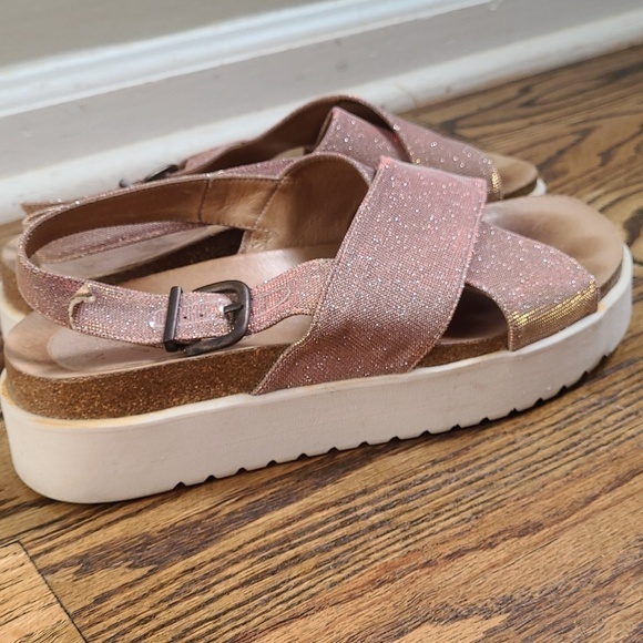 Anthropologie KMB Platform Sandals Size 38 - Picture 4 of 10